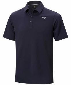 Mizuno Breath Thermo Winter Polo Shirt - Deep Navy