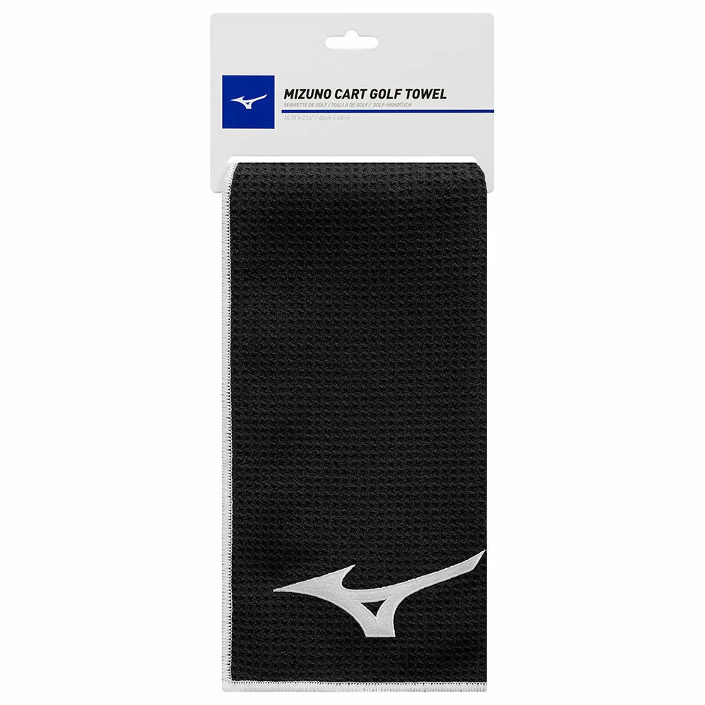 Mizuno Microfiber Cart Towel - Black 5 Mizuno Microfiber Cart Towel - Black - Image 3