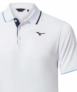 Mizuno Quick Dry Comp Plus Polo Shirt - White -Second Hand Clubs Sales mizuno quick dry comp plus polo white 5