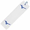 Mizuno RB Tri-Fold Towel - White/Blue 1 Mizuno RB Tri-Fold Towel - White/Blue -Second Hand Clubs Sales mizuno rb tri fold towel white blue 1