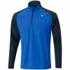 Mizuno Winter Breeze Bloc 1/4 Zip Pullover - Blue 2 Mizuno Winter Breeze Bloc 1/4 Zip Pullover - Blue -Second Hand Clubs Sales mizuno winter breeze bloc quarter zip pullover blue 1