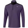 Mizuno Winter Breeze 1/4 Zip Pullover - Purple -Second Hand Clubs Sales mizuno winter breeze quarter zip pullover purple 1