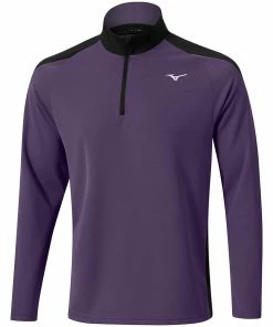 Mizuno Winter Breeze 1/4 Zip Pullover - Purple