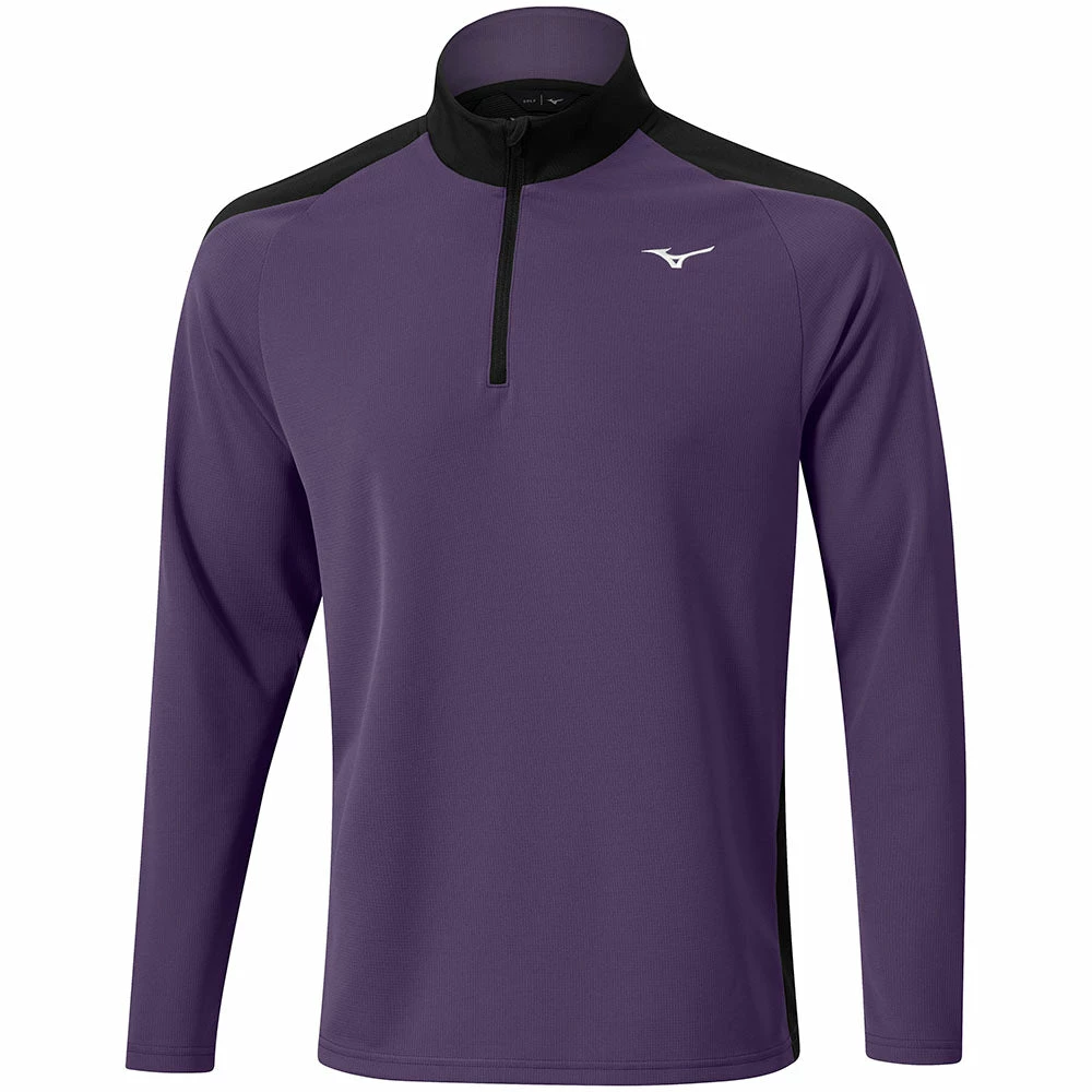 Mizuno Winter Breeze 1/4 Zip Pullover - Purple 3 Mizuno Winter Breeze 1/4 Zip Pullover - Purple
