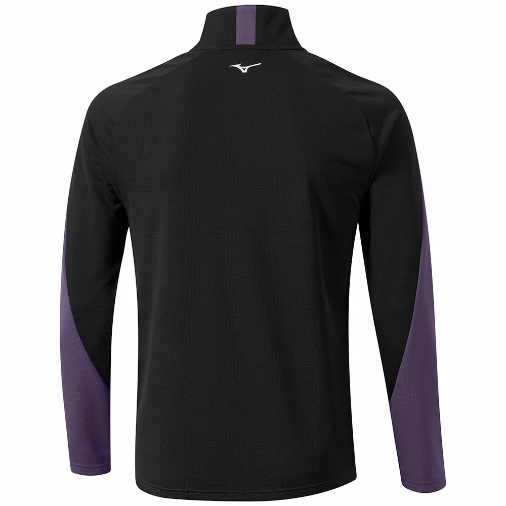 Mizuno Winter Breeze 1/4 Zip Pullover - Purple 4 Mizuno Winter Breeze 1/4 Zip Pullover - Purple - Image 2