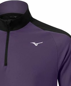 Mizuno Winter Breeze 1/4 Zip Pullover - Purple 11 Mizuno Winter Breeze 1/4 Zip Pullover - Purple -Second Hand Clubs Sales mizuno winter breeze quarter zip pullover purple 5
