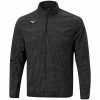 Mizuno Winter Stretch 1/4 Zip Jacket - Black -Second Hand Clubs Sales mizuno winter stretch 14 zip jacket black 1