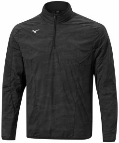 Mizuno Winter Stretch 1/4 Zip Jacket - Black