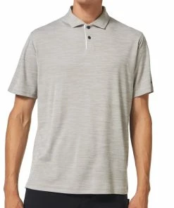 Oakley Aero Hydrolix Polo Shirt - Stone Grey Heather