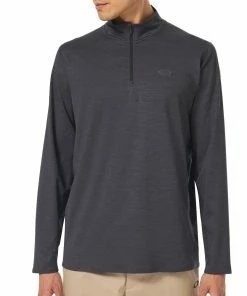 Oakley Gravity Range 1/4 Zip Pullover - Blackout Heather