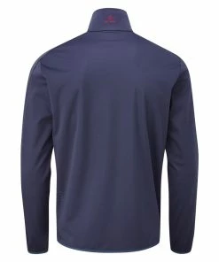 Oscar Jacobson Richmond 1/2 Zip Windproof Jacket - Navy -Second Hand Clubs Sales ojtop0015 richmond navy 02 png