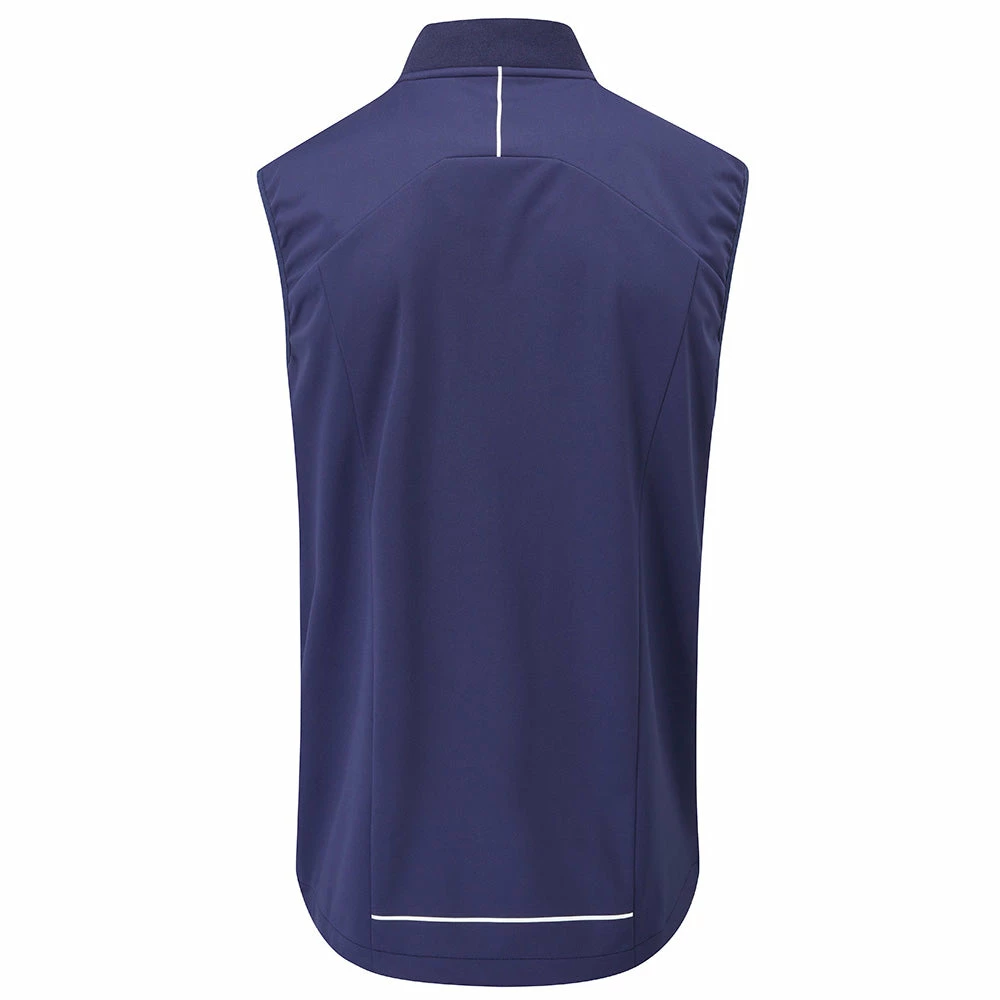 Oscar Jacobson Rowland Sleeveless Lightweight Jacket - Navy 4 Oscar Jacobson Rowland Sleeveless Lightweight Jacket - Navy - Image 2