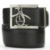 Original Penguin Reversible Leather Belt - Caviar -Second Hand Clubs Sales original penguin reversible leather belt caviar 1