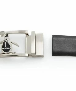 Original Penguin Reversible Leather Belt - Caviar -Second Hand Clubs Sales original penguin reversible leather belt caviar 3