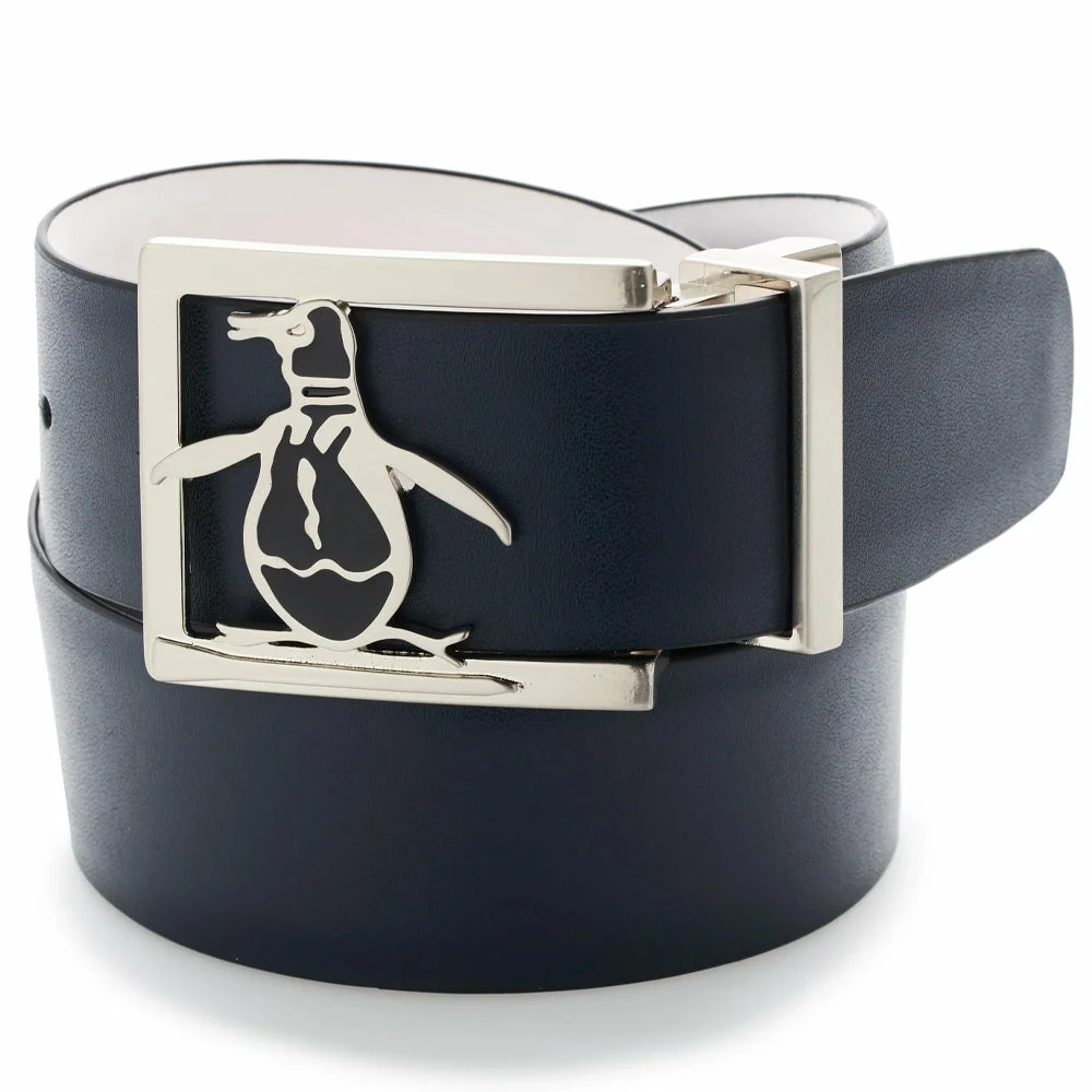 Original Penguin Reversible Leather Belt - White 4 Original Penguin Reversible Leather Belt - White - Image 2