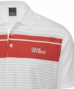 Oscar Jacobson Croft Polo Shirt - Jewel Red/Lunar Grey 9 Oscar Jacobson Croft Polo Shirt - Jewel Red/Lunar Grey -Second Hand Clubs Sales oscar jacobson croft polo shirt jewelred lunargrey 3
