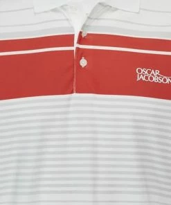 Oscar Jacobson Croft Polo Shirt - Jewel Red/Lunar Grey 11 Oscar Jacobson Croft Polo Shirt - Jewel Red/Lunar Grey -Second Hand Clubs Sales oscar jacobson croft polo shirt jewelred lunargrey 5