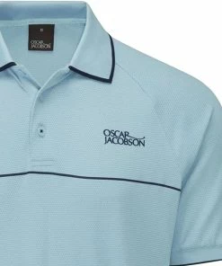 Oscar Jacobson Crompton Polo Shirt - Cool Blue/Navy -Second Hand Clubs Sales oscar jacobson crompton polo shirt cool bluenavy 4