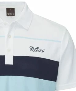 Oscar Jacobson Dodman Polo Shirt - Cool Blue/Navy -Second Hand Clubs Sales oscar jacobson dodman polo shirt cool bluenavy 3
