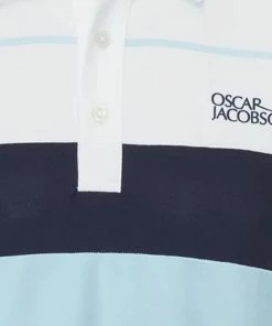 Oscar Jacobson Dodman Polo Shirt - Cool Blue/Navy -Second Hand Clubs Sales oscar jacobson dodman polo shirt cool bluenavy 5