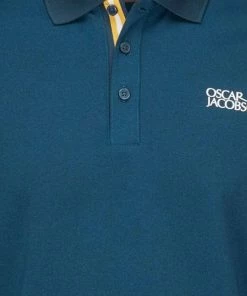 Oscar Jacobson Durham Tour Polo Shirt - Teal/Ochre -Second Hand Clubs Sales oscar jacobson durham tour polo shirt tealochre 5