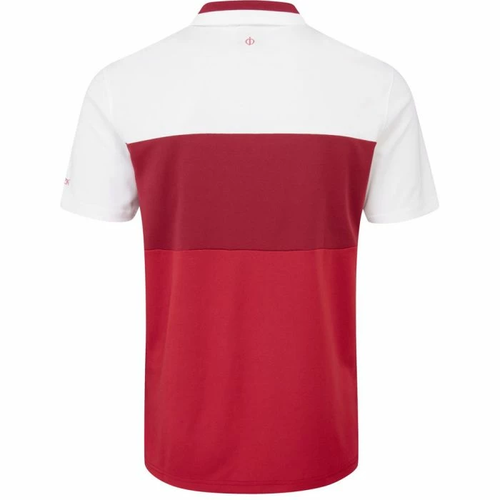 Oscar Jacobson Fulmer Polo Shirt - White/Red/Dark Red 3 Oscar Jacobson Fulmer Polo Shirt - White/Red/Dark Red