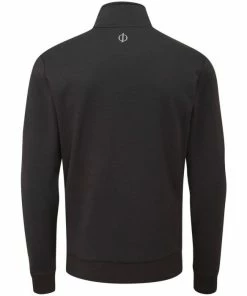 Oscar Jacobson Hawkes 1/4 Zip Pullover - Black