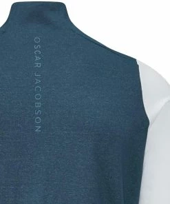 Oscar Jacobson Lodstock Tour 1/2 Zip Pullover - Teal/White -Second Hand Clubs Sales oscar jacobson lodstock tour 14 zip pullover tealwhite 4