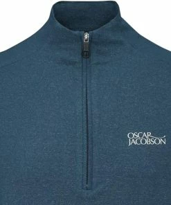 Oscar Jacobson Lodstock Tour 1/2 Zip Pullover - Teal/White -Second Hand Clubs Sales oscar jacobson lodstock tour 14 zip pullover tealwhite 5