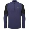 Oscar Jacobson Lodstock Tour Mid Layer 1/2 Zip Pullover - Navy Marl -Second Hand Clubs Sales oscar jacobson lodstock tour mid layer pullover blue marl 1