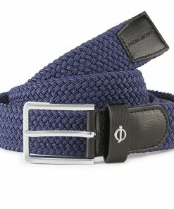 Oscar Jacobson Maxwell Belt - Navy