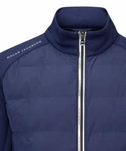 Oscar Jacobson Radstock Full Zip Padded Jacket - Navy -Second Hand Clubs Sales oscar jacobson radstock full zip padded jacket navy 2