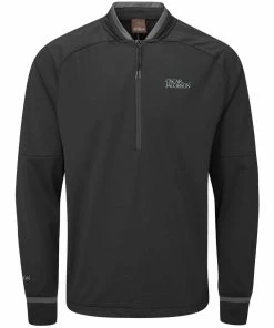 Oscar Jacobson Redfern 1/2 Zip Jacket - Black