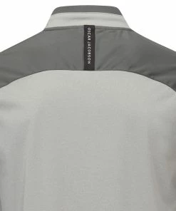 Oscar Jacobson Redfern 1/2 Zip Jacket - Light Grey -Second Hand Clubs Sales oscar jacobson redfern 12 zip jacket light grey 4