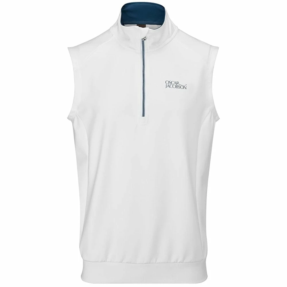 Oscar Jacobson Trent Tour Sleeveless Midlayer - White 3 Oscar Jacobson Trent Tour Sleeveless Midlayer - White