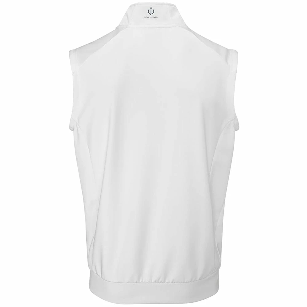Oscar Jacobson Trent Tour Sleeveless Midlayer - White 4 Oscar Jacobson Trent Tour Sleeveless Midlayer - White - Image 2