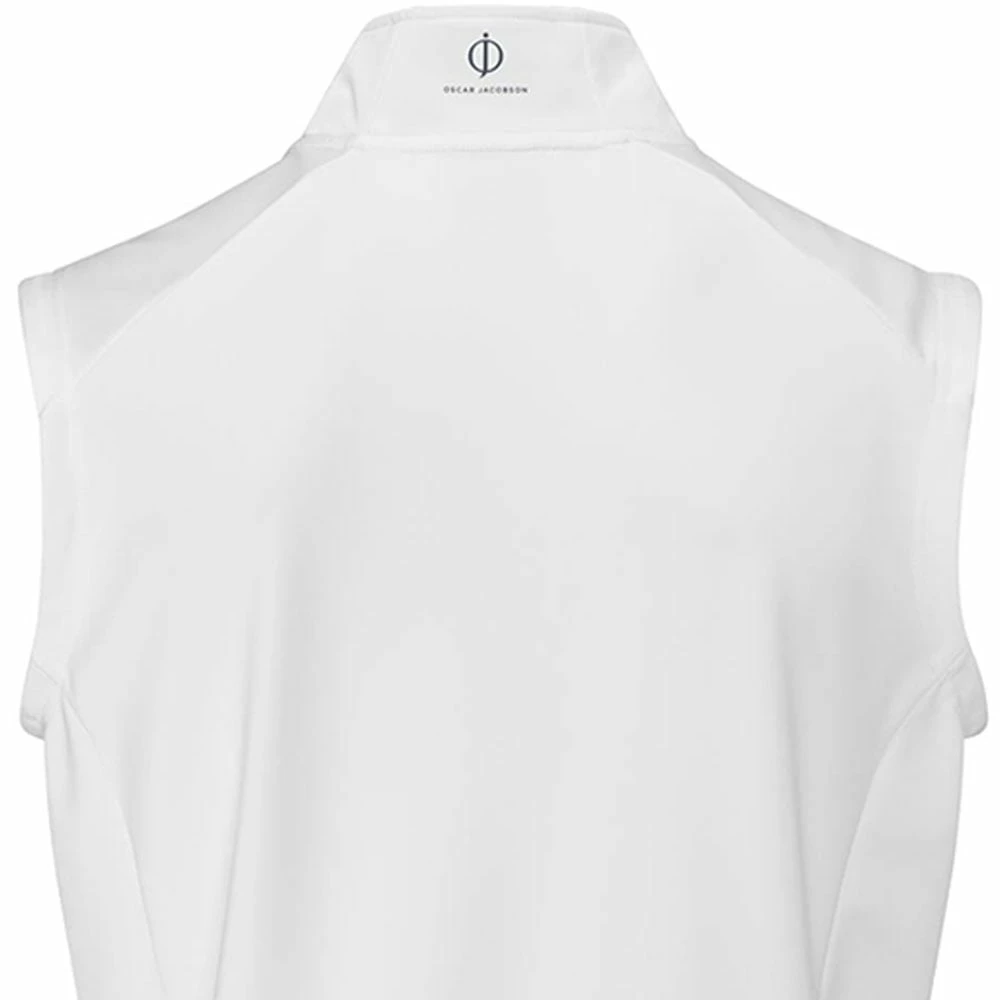 Oscar Jacobson Trent Tour Sleeveless Midlayer - White 6 Oscar Jacobson Trent Tour Sleeveless Midlayer - White - Image 4