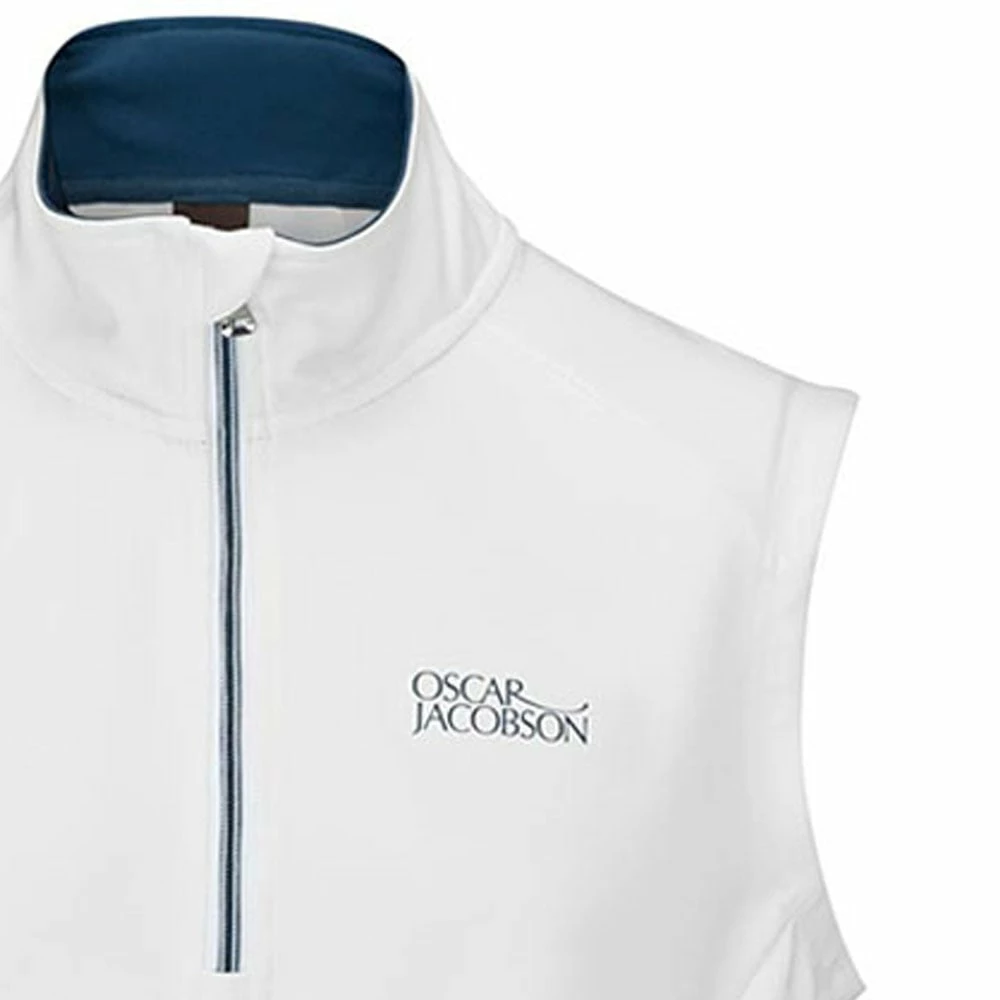 Oscar Jacobson Trent Tour Sleeveless Midlayer - White 7 Oscar Jacobson Trent Tour Sleeveless Midlayer - White - Image 5