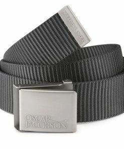 Oscar Jacobson Webbing Belt - Black