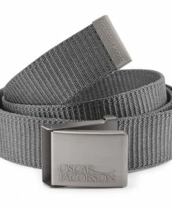 Oscar Jacobson Webbing Belt - Grey