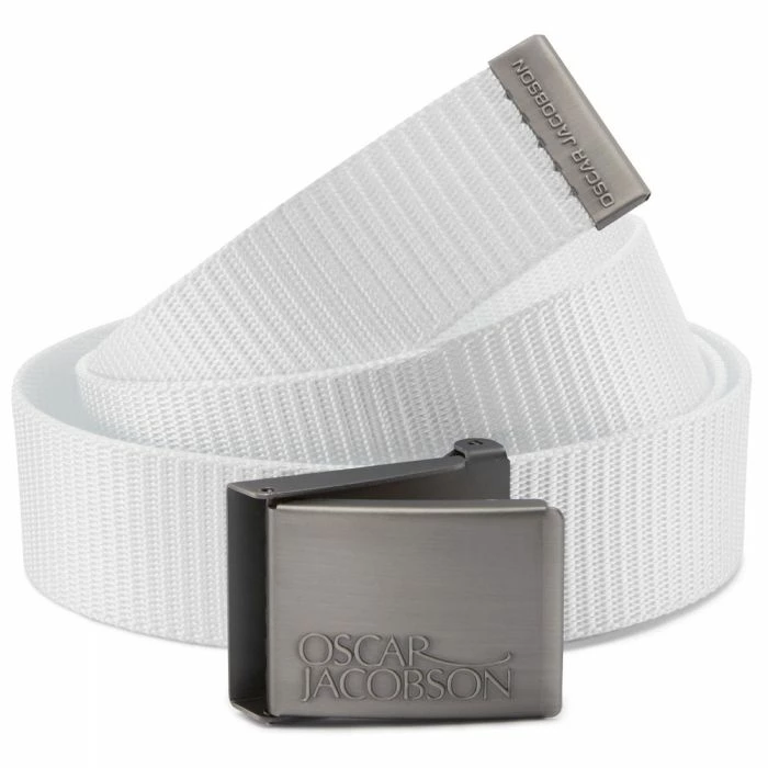 Oscar Jacobson Webbing Belt - White 3 Oscar Jacobson Webbing Belt - White