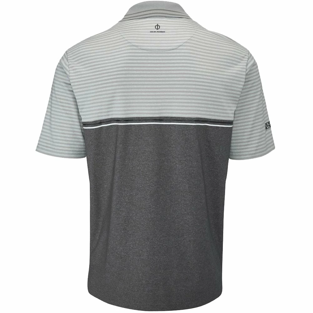 Oscar Jacobson Whitby Polo Shirt - Lunar Grey Marl 4 Oscar Jacobson Whitby Polo Shirt - Lunar Grey Marl - Image 2