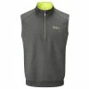 Golf Clearance Online Oscar Jacobson Trent Tour 1/2 Zip Golf Vest - Pewter -Second Hand Clubs Sales oscarjacobsonss21 trenttour sleeveless pewter 1
