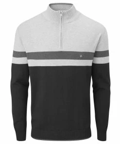 Oscar Jacobson 1/2 Zip Windsor Pin - Black