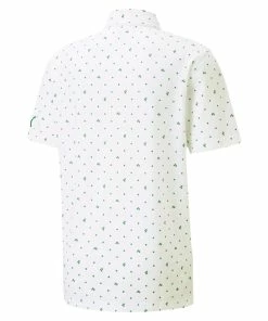 Puma Pique Polo Shirt - Amazon Green -Second Hand Clubs Sales piqu p men s golf polo 1 w