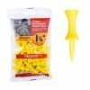 Masters Plastic Graduated 1 3/4 Inch Yellow Tees - Pack Of 30 -Second Hand Clubs Sales plastic graduated tees 1 3 4 bag 30 yellow main 3