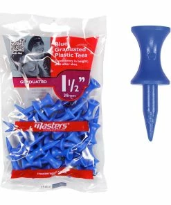 Masters Plastic Graduated 1 1/2 Inch Blue Tees - Pack Of 30