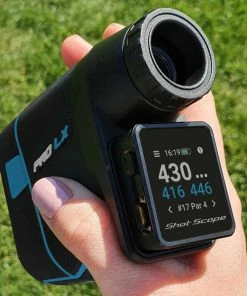 Shot Scope PRO LX+ Laser Rangefinder And H4 Handheld GPS - Blue -Second Hand Clubs Sales pro lx blue 23