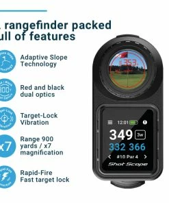 Shot Scope PRO LX+ Laser Rangefinder And H4 Handheld GPS - Orange -Second Hand Clubs Sales pro lx orange 17