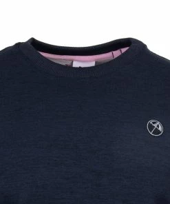 Puma X Arnold Palmer Cloudspun Crewneck Sweater - Navy Blazer/Heather -Second Hand Clubs Sales puma arnold palmer cloudspun crewneck sweater navy blazerheather 1